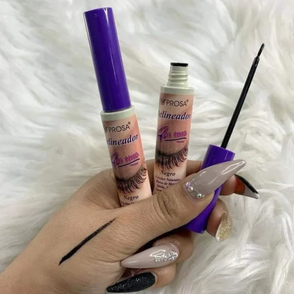 Delineador negro líquido pincel Prosa resistente