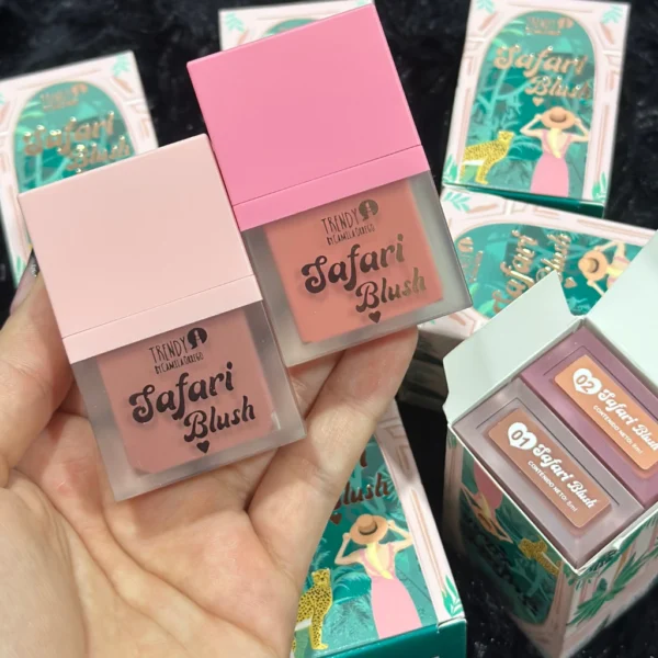 Kit x2 rubor líquido Trendy safari