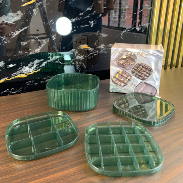 mini organizador de joyas 3 niveles