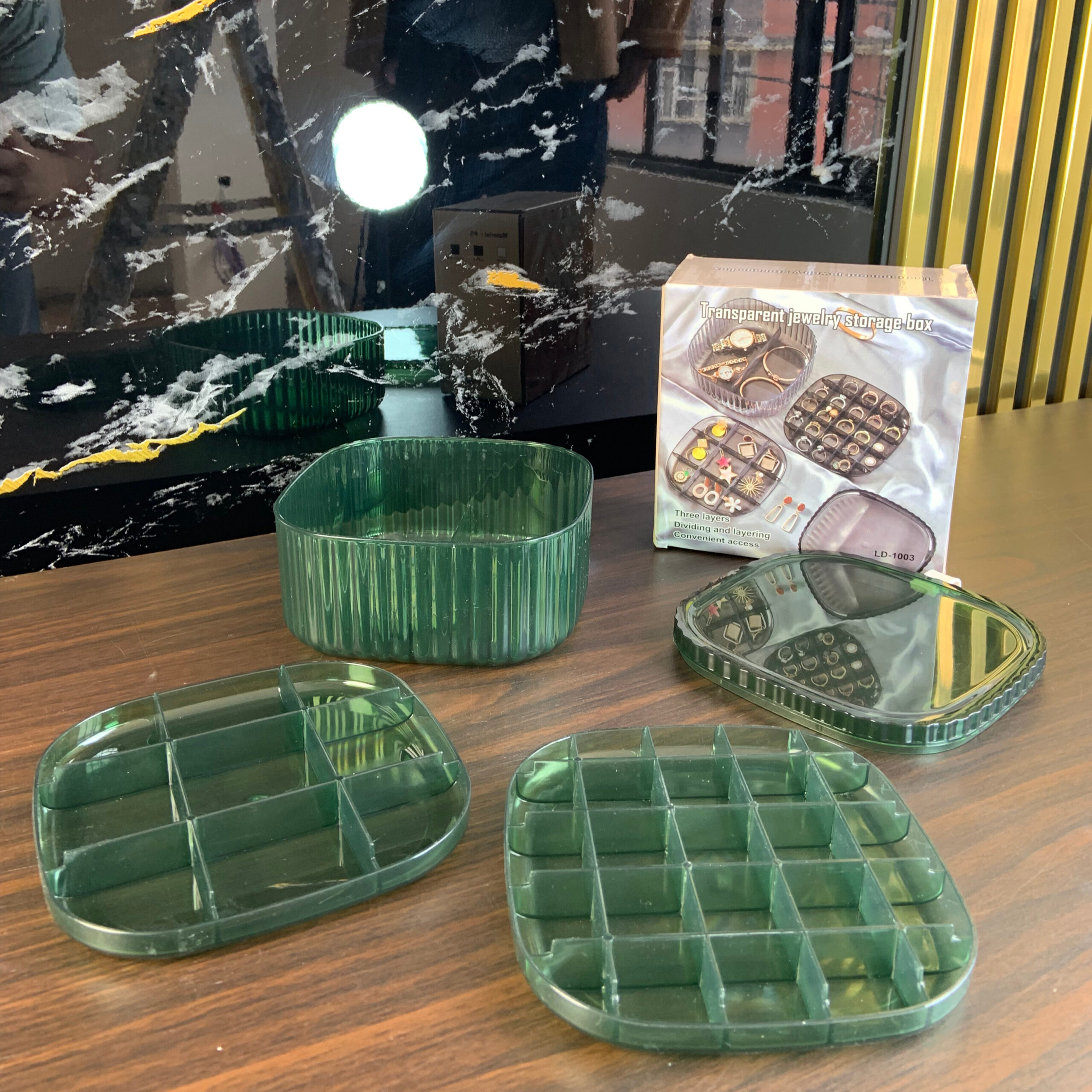 ae4d6108-4f85-4f53-b2ba-37253050394a mini organizador de joyas 3 niveles - Imagen 1